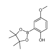 4-methoxy-2-(4,4,5,5-tetramethyl-1,3,2-dioxaborolan-2-yl)phenol Structure