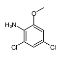2,4-二氯-6-甲氧基苯胺结构式