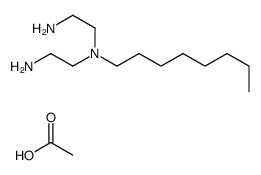 N-(2-aminoethyl)-N-octylethylenediamine acetate Structure