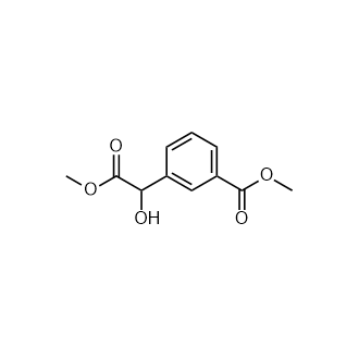 3-(1-羟基-2-甲氧基-2-氧乙基)苯甲酸甲酯结构式
