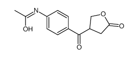 N-[4-(5-oxooxolane-3-carbonyl)phenyl]acetamide结构式