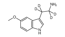5-甲氧基色胺-D4结构式