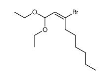 (E)-3-bromo-1,1-diethoxy-2-nonene结构式