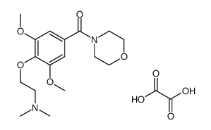 [4-[2-(dimethylamino)ethoxy]-3,5-dimethoxyphenyl]-morpholin-4-ylmethanone,oxalic acid Structure