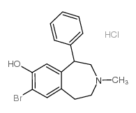 8-溴-2,3,4,5-四氢-3-甲基-5-苯基-1H-3-苯并氮杂-7-醇结构式