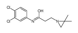 N-(3,4-dichlorophenyl)-3-(2,2-dimethylaziridin-1-yl)propanamide结构式