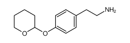 2-[4-(tetrahydro-2H-pyran-2-yloxy)phenyl]ethan-1-amine Structure