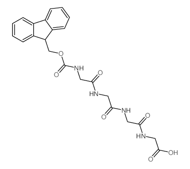 N-[(9H-芴-9-基甲氧基)羰基]甘氨酰甘氨酰甘氨酰甘氨酸结构式