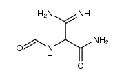 3-氨基-2-(甲酰氨基)-3-亚氨基丙酰胺结构式