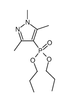 (1,3,5-trimethyl-1H-pyrazol-4-yl)-phosphonic acid dipropyl ester Structure