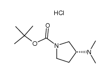 (R)-1-(tert-butoxycarbonyl)-3-dimethylaminopyrrolidine hydrochloric acid salt结构式