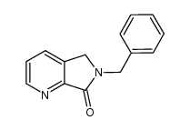 6-benzyl-5H-pyrrolo[3,4-b]pyridin-7(6H)-one结构式