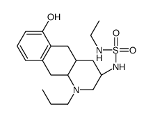 N-Ethyl-N'-[(3R,4aR,10aS)-1,2,3,4,4a,5,10,10a-Octahydro-6-hydroxy-1-propylbenzo[g]quinolin-3-yl]sulfamide Hydrochloride结构式