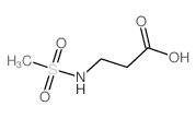 N-(甲基磺酰基)-beta-丙氨酸结构式