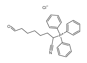 (1-cyano-7-oxoheptyl)triphenylphosphonium chloride结构式