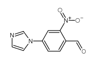 Benzaldehyde, 4-(1H-imidazol-1-yl)-2-nitro Structure