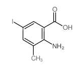 2-amino-5-iodo-3-methylbenzoic acid Structure