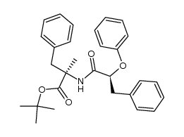 tert-butyl 2-methyl-2-((S)-2-phenoxy-3-phenylpropanamido)-3-phenylpropanoate Structure