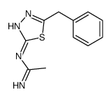 N'-(5-benzyl-1,3,4-thiadiazol-2-yl)ethanimidamide结构式