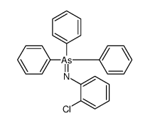 (2-chlorophenyl)imino-triphenyl-λ5-arsane结构式