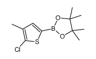 5-氯-4-甲基噻吩-2-硼酸频那醇酯结构式