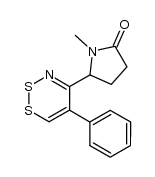 N-methyl (phenyl-5 dithiazine-1,2,3 yl-4)-5 pyrrolidone-2 Structure