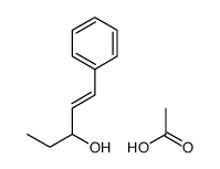 acetic acid,1-phenylpent-1-en-3-ol结构式
