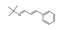 trans-N-cinnamylidene-tert-butylamine Structure