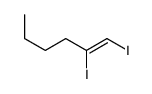 1,2-diiodohex-1-ene Structure
