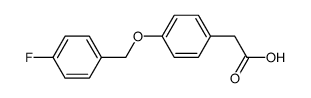 2-{4-[(4-fluorobenzyl)oxy]phenyl}acetic acid Structure