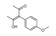 4-hydroxy-3-(4-methoxyphenyl)pent-3-en-2-one结构式