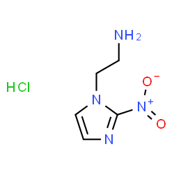 2-(2-硝基-1H-咪唑-1-基)乙胺盐酸盐结构式