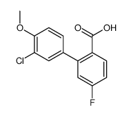 2-(3-chloro-4-methoxyphenyl)-4-fluorobenzoic acid结构式