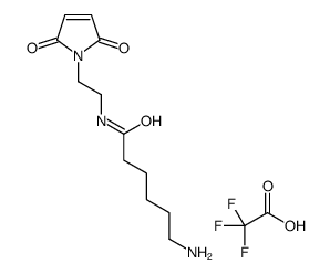 N-(2-马来酰亚胺乙基)-6-氨基己酰胺三氟乙酸盐结构式