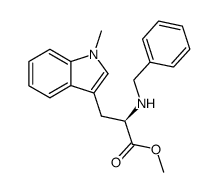 D-(+)-Na-methyl-Nb-benzyltryptophan methyl ester结构式