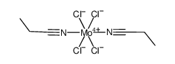 tetrachlorobis(ethyl cyanide)molybdenum(IV) Structure