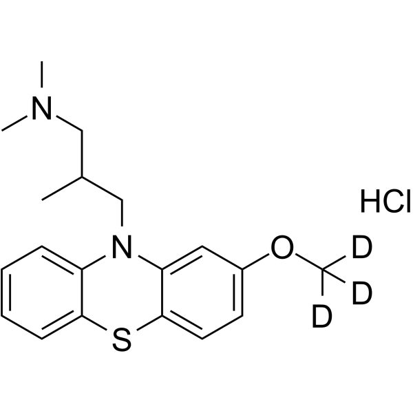 (Rac)-Levomepromazine-d3 hydrochloride结构式