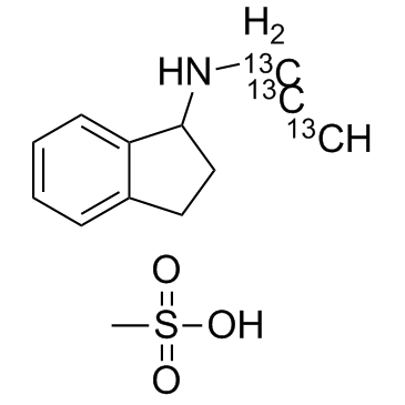 雷沙吉兰13C3甲磺酸外消旋结构式