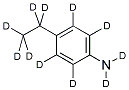 4-ETHYLANILINE-D11 Structure
