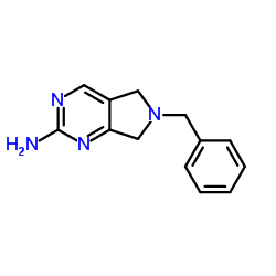 6-苄基-6,7-二氢-5H-吡咯并[3,4-d]嘧啶-2-胺结构式