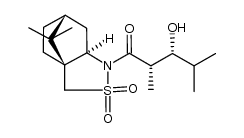 N-[(2S,3R)-3-hydroxy-2,4-dimethylpentanoyl]bornane-10,2-sultam Structure
