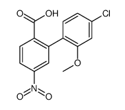 2-(4-chloro-2-methoxyphenyl)-4-nitrobenzoic acid Structure