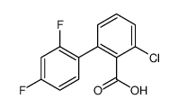 2-chloro-6-(2,4-difluorophenyl)benzoic acid Structure