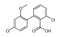 2-chloro-6-(4-chloro-2-methoxyphenyl)benzoic acid结构式
