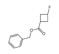 Benzyl trans-3-fluorocyclobutanecarboxylate Structure