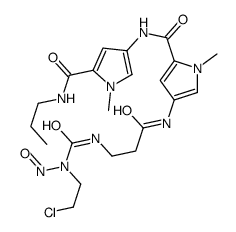 4-[3-[[2-chloroethyl(nitroso)carbamoyl]amino]propanoylamino]-1-methyl-N-[1-methyl-5-(propylcarbamoyl)pyrrol-3-yl]pyrrole-2-carboxamide Structure