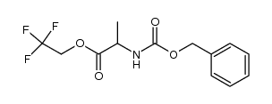 2,2,2-trifluoroethyl 2-(((benzyloxy)carbonyl)amino)propanoate结构式