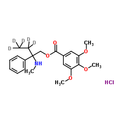 N-Demethyl Trimebutine-d5 hydrochloride结构式