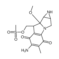 10-O-Decarbamoyl-10-O-methanesulfonylmitomycin C结构式