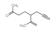 DL-3-(1-METHYL-1-ETHENYL)-6-OXOHEPTANENITRILE Structure